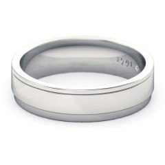 Wedding Bands White Gold Bella Men's